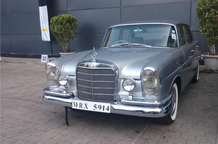 This W111 Fintail 220S is one of the best restored of its type in India.   