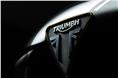 3D Triumph logo on the fuel tank.