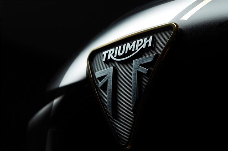 3D Triumph logo on the fuel tank.