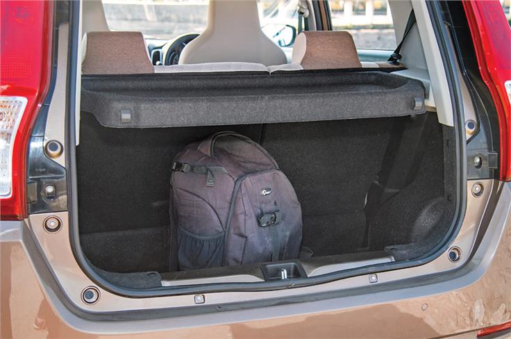 You can fit in lot of luggage into the Wagon R's boot. 