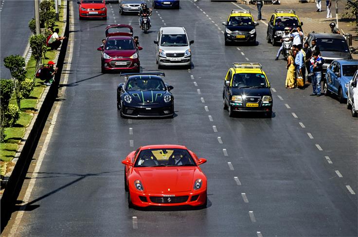 Sanjay Dutt&#8217;s Ferrari 599 GTB was back in action at this year&#8217;s rally.