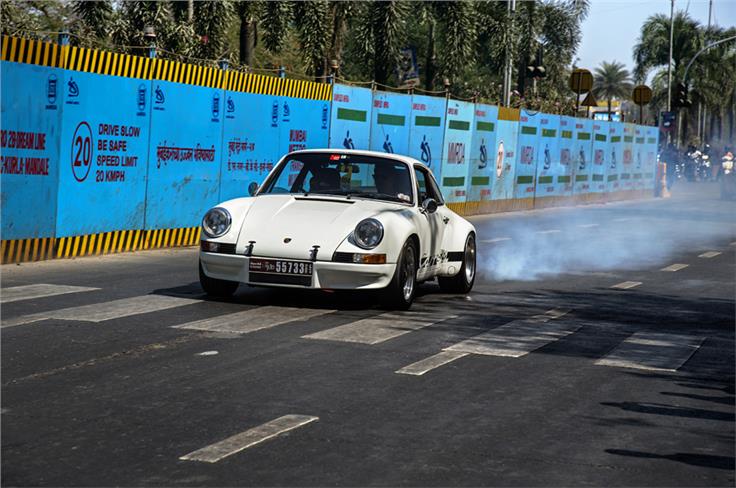 Sahir Berry&#8217;s gorgeous Porsche 911 RSR was a hit with the crowds.