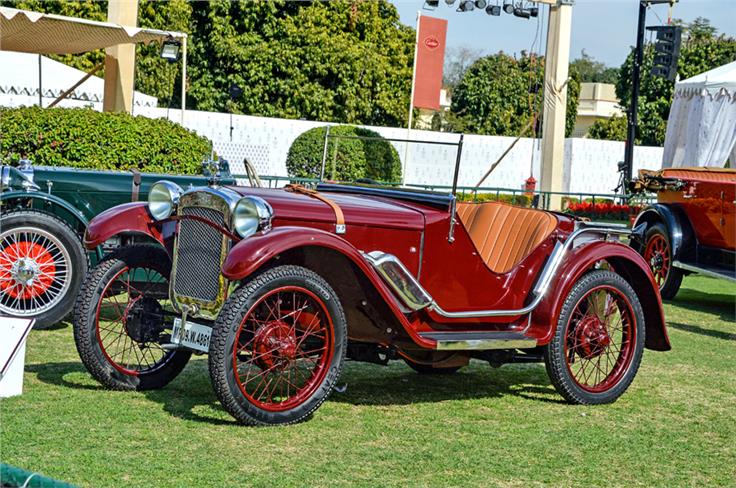 1930 Austin 7 Ulster Boattail Speedster owned by Sharad Sanghi.
