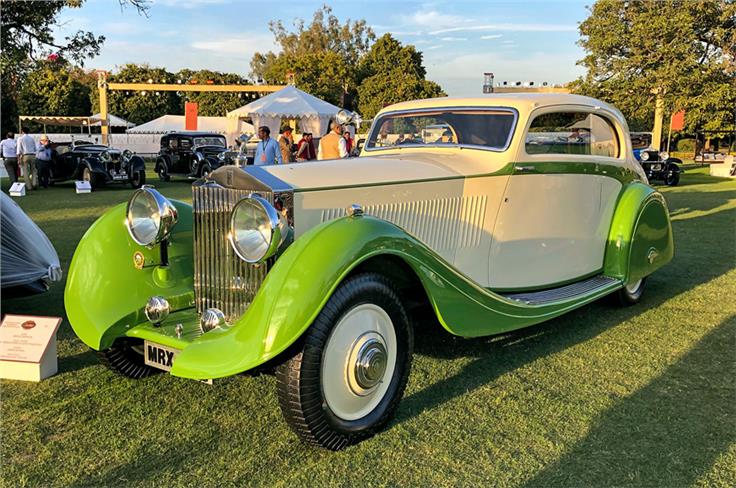 1935 Rolls-Royce Phantom II Continental Streamline Coupe Gurney-Nutting that won Best of Show at the 2019 Car Cartier Concours d&#8217;Elegance.