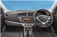 Inside, the dashboard seems like it has been lifted off the Alto K10. 