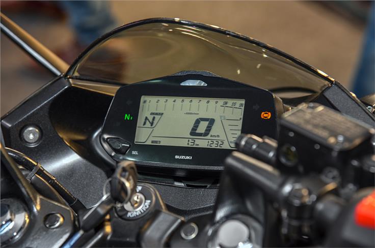 The instrument cluster is a fully-digital unit.
