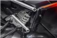 Suspension towards the rear is handled by a monoshock.
