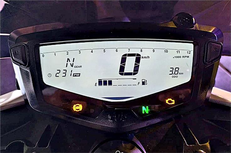 The bike has a claimed top speed of 129kph.