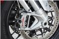 Top-of-the-line Brembo Stylema brakes provide anchorage.