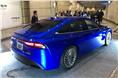 The rear of Toyota's Mirai concept