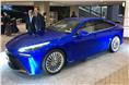 The Toyota Mirai concept showcases the brand's future design direction.