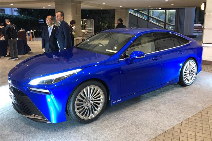 The Toyota Mirai concept showcases the brand's future design direction.