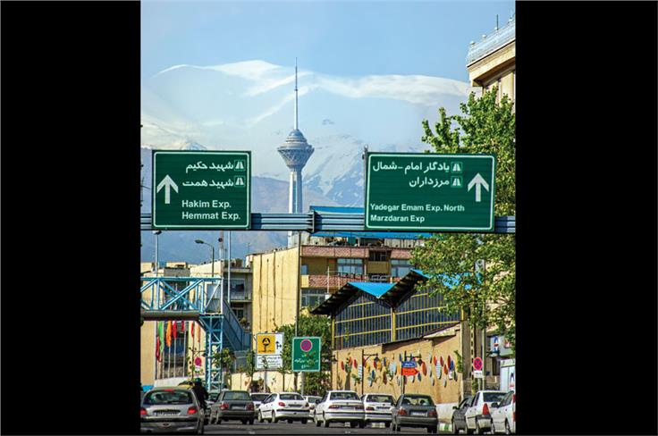 Milad Tower can be seen from almost any part of Tehran.