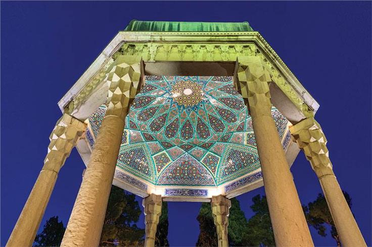 Stunning memorial of poet Hafez at Shiraz.