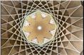 Geometrically perfect dome inside main building at Dowlatabad Garden in Yazd dates back to 1750.