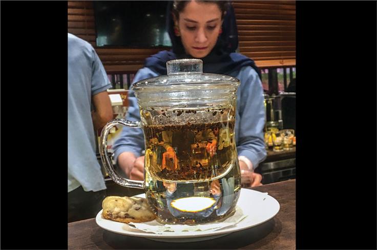 Iranians are great tea-drinkers.