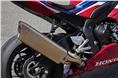 New Akrapovic exhaust is standard on both variants of the Honda CBR1000RR-R Fireblade