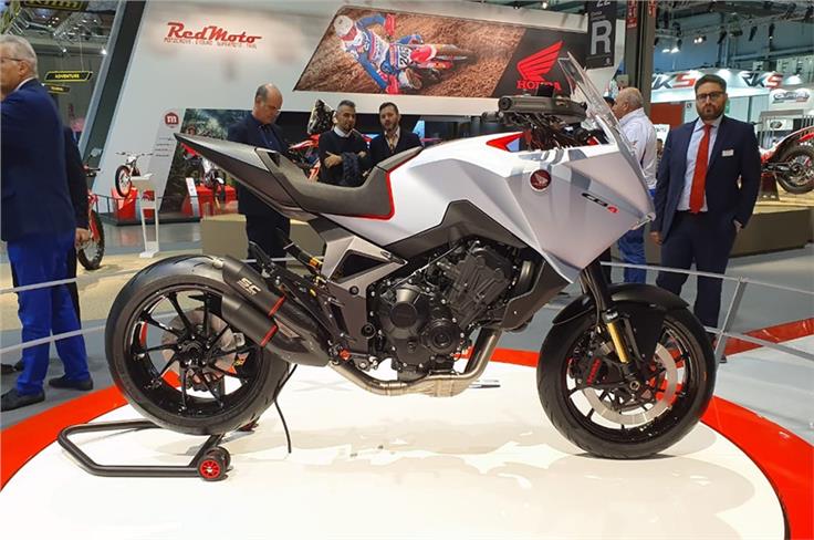 Honda's CB4X is a quirky looking sport-touring concept.