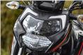 The Apache RTR 200 4V shares the new headlight design with the Apache RTR 160 4V.