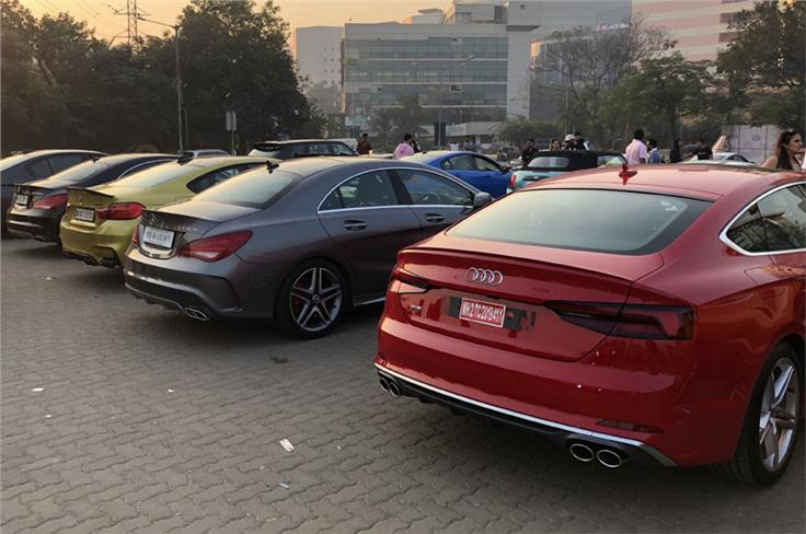 Audi, Mercedes and BMW were well represented at this year's drive. 