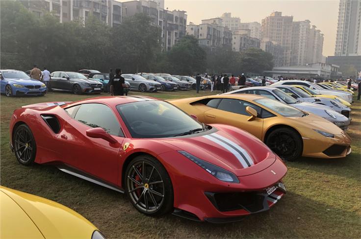 The Throttle 97 Supercar drive was held on Republic Day in Mumbai.
