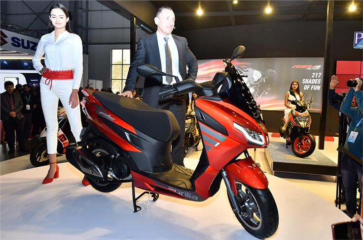 Aprilia has showcased the scooter as the Cross-Max concept.