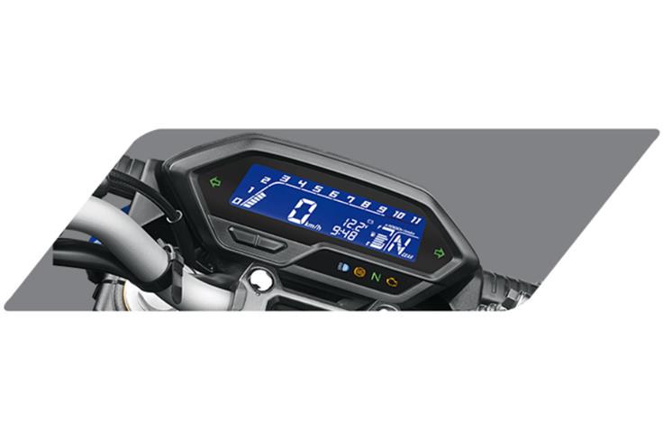 The Hornet 2.0 features a fully digital instrument cluster.