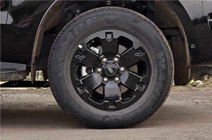 All-black 18-inch rims are part of the package. 