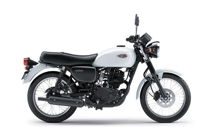 The W175 is a retro-styled motorcycle with fairly simple mechanicals.