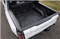 A tonneau cover is available for the pick-up load bed.