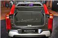 336 litre boot can expand thanks to 60:40 split, folding rear seats. 