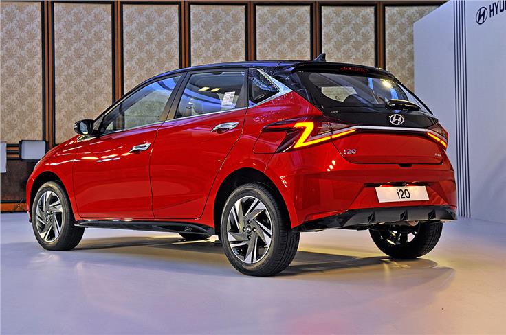 The new Hyundai i20&#8217;s styling is much sharper and more angular than the model it replaces.