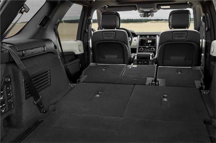 Last two rows can be folded down to liberate 2,391 litres of boot space. 