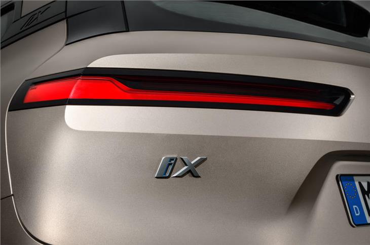 Slim tail-lamps will make the iX instantly recognisable from the rear