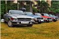 The entire SL line-up was present at this year&#8217;s Mercedes-Benz Classic Car Rally.