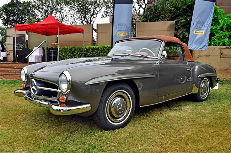 Gautam Singhania&#8217;s 190SL was specially imported for this year&#8217;s show.