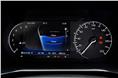 The part-digital instrument cluster houses a 7.0-inch MID screen.
