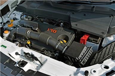 The Fiat-sourced, 2.0-litre Kryotec turbo-diesel produces 170hp. 