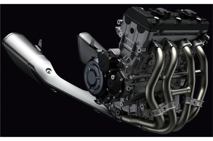 The cubic capacity of the liquid-cooled, inline-four, engine remains identical at 1,340cc. 