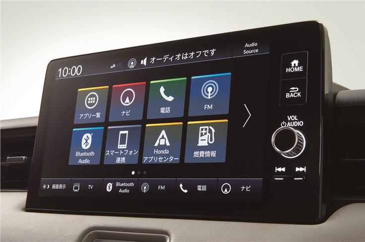 Touchscreen packs in the company's Honda Connect connected car technology.