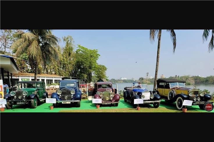 The 5 magnificent Rolls-Royces displayed together in the Rolls-Royce Class.