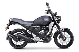 The Yamaha FZ-X in matte black.