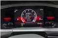 8.0-inch digital instrument cluster available with the Taigun GT automatic.