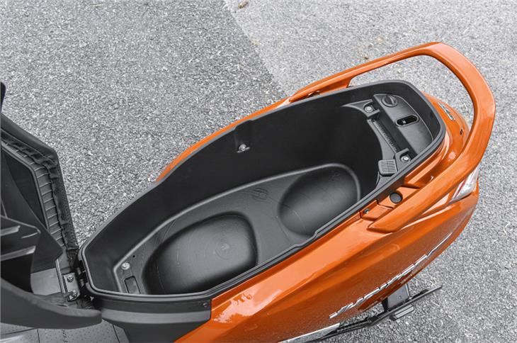 The underseat storage capacity stands at a segment-leading 32 litres.