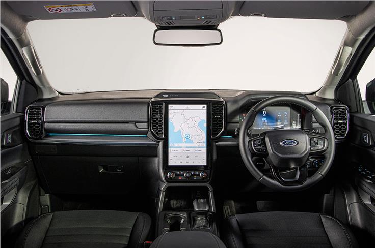 2022 Ford Everest interior front view.