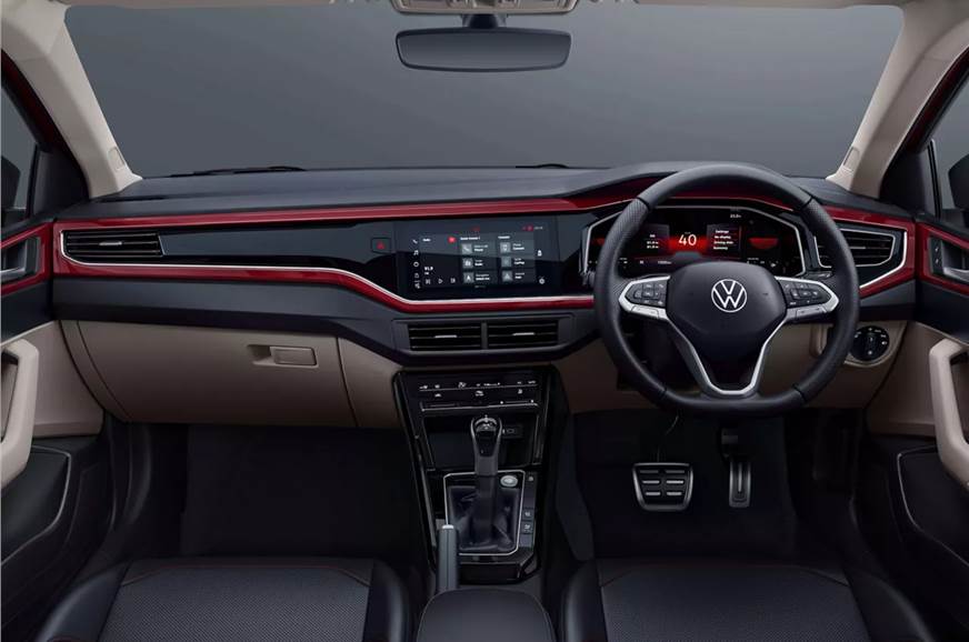2022 VW Virtus GT Line interior.