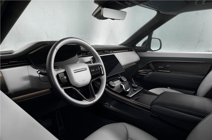 2022 Range Rover Sport driver's cockpit.