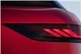 2022 Range Rover Sport taillamp closeup.