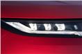 2022 Range Rover Sport headlight closeup.