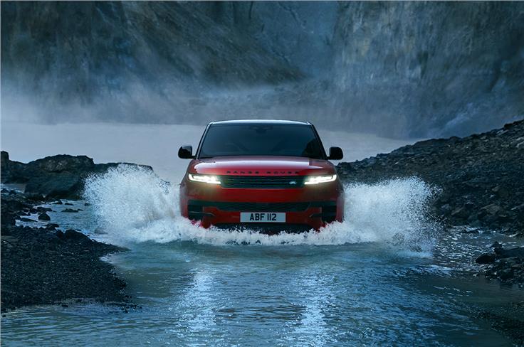 2022 Range Rover Sport water crossing.